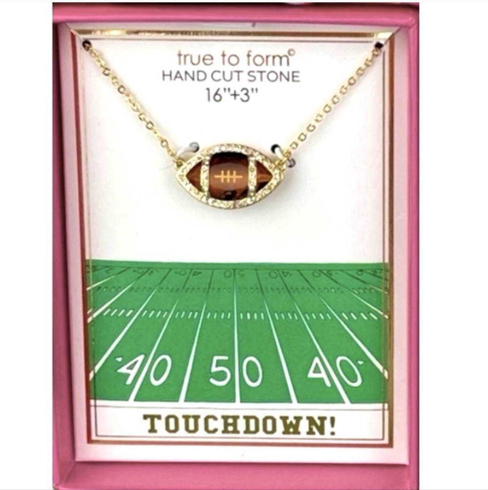 True To Form Football Necklace Bnib Ta